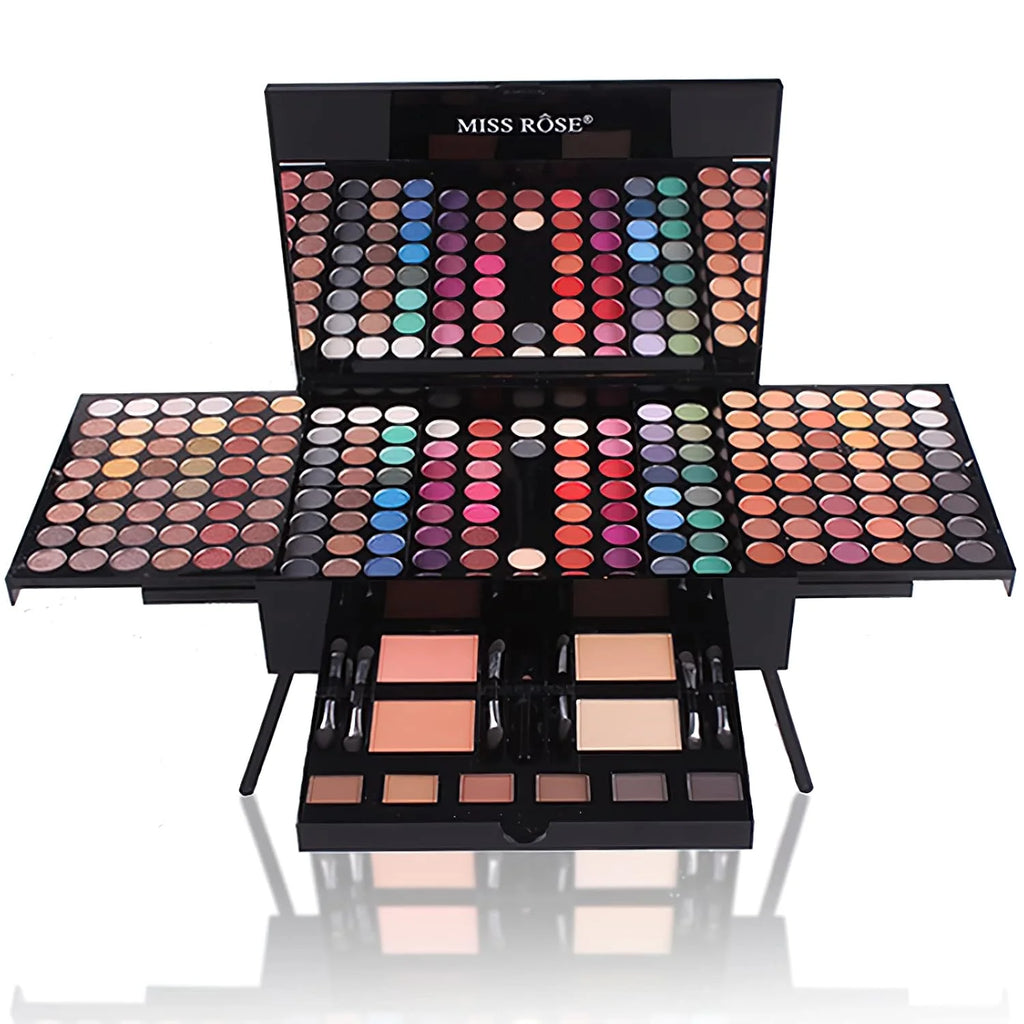 180 Colors Piano Eyeshadow Palette Matte & Shimmer Blush Set