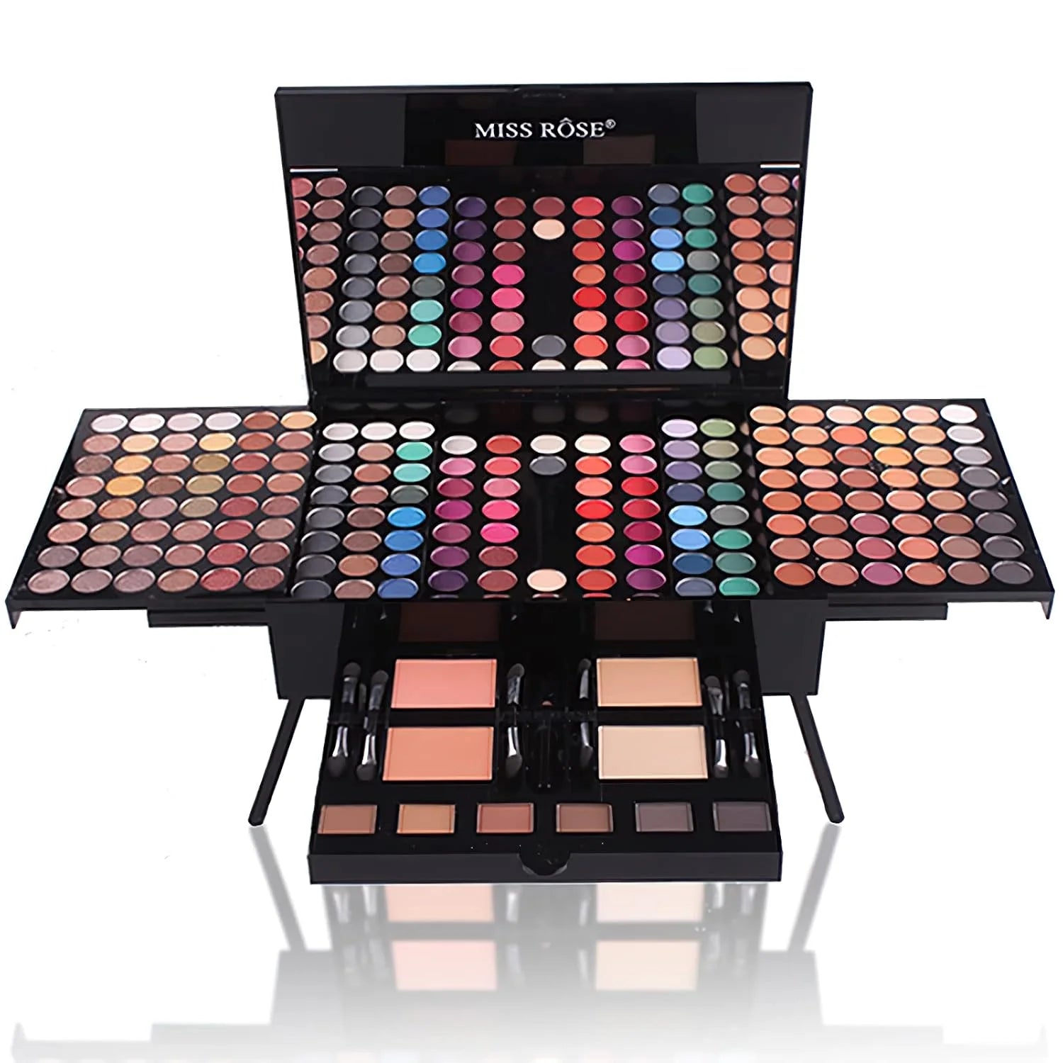180 Colors Piano Eyeshadow Palette Matte & Shimmer Blush Set