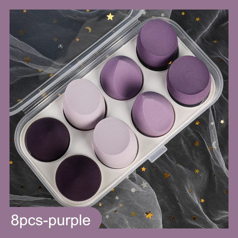 4pcs/8pcs Makeup Sponge Set Cosmetic Puff Foundation Powder