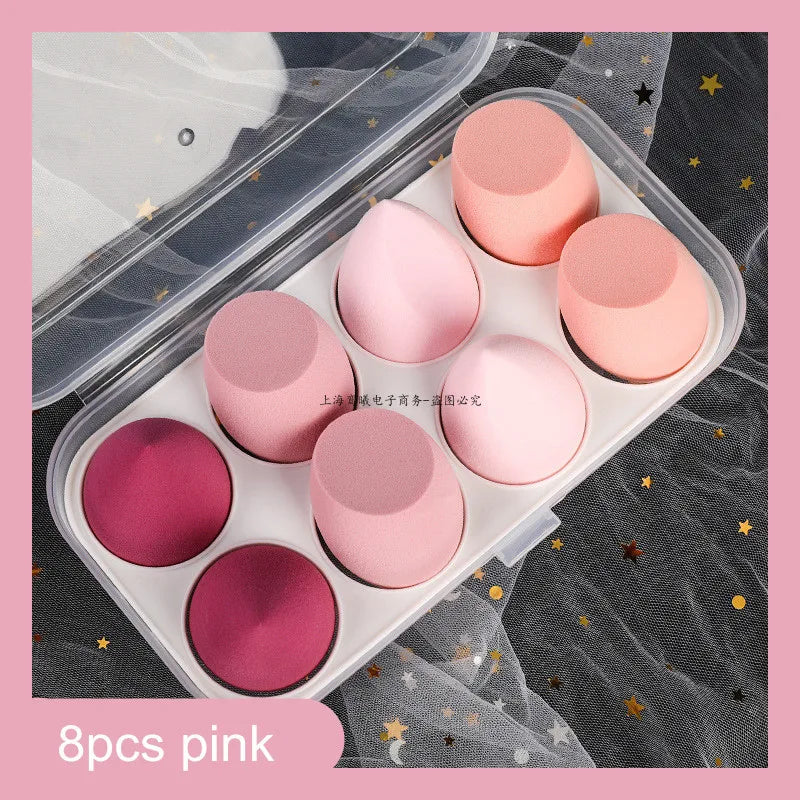 4pcs/8pcs Makeup Sponge Set Cosmetic Puff Foundation Powder