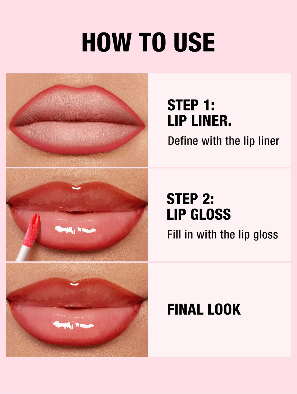 LANGMANNI Matte Lip Liner & drip Glass Oil 6pcs